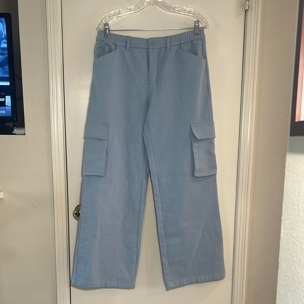 SHEIN Women’s Wide Leg Cargo Jeans NWOT